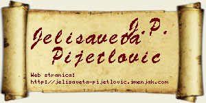 Jelisaveta Pijetlović vizit kartica